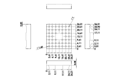 Einteiliges Abschirmgehäuse mit Clips 26,21x26,21x5,08x0,20